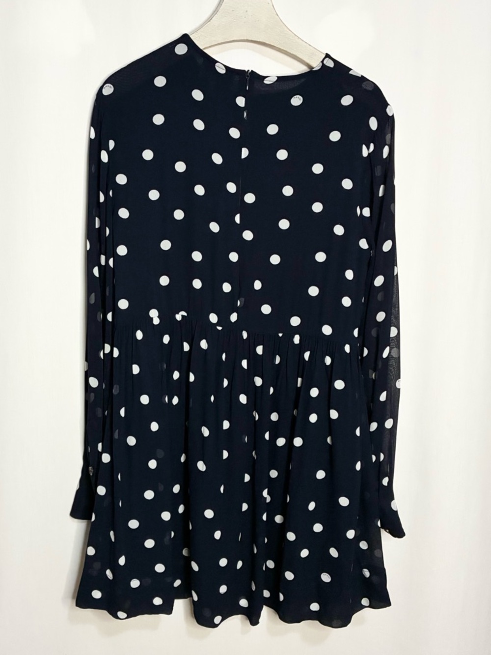 Ganni Georgette Polka Dot Mini Dress - Picture 5 of 9